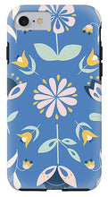 Load image into Gallery viewer, Folk Flower Pattern in Blue - Phone Case