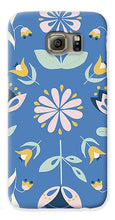 Load image into Gallery viewer, Folk Flower Pattern in Blue - Phone Case