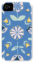 Load image into Gallery viewer, Folk Flower Pattern in Blue - Phone Case
