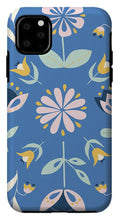 Load image into Gallery viewer, Folk Flower Pattern in Blue - Phone Case