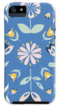Load image into Gallery viewer, Folk Flower Pattern in Blue - Phone Case