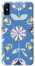 Load image into Gallery viewer, Folk Flower Pattern in Blue - Phone Case