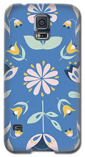 Load image into Gallery viewer, Folk Flower Pattern in Blue - Phone Case