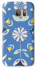 Load image into Gallery viewer, Folk Flower Pattern in Blue - Phone Case