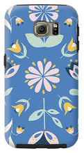 Load image into Gallery viewer, Folk Flower Pattern in Blue - Phone Case