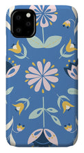 Load image into Gallery viewer, Folk Flower Pattern in Blue - Phone Case