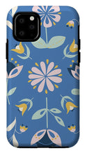 Load image into Gallery viewer, Folk Flower Pattern in Blue - Phone Case
