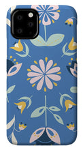 Load image into Gallery viewer, Folk Flower Pattern in Blue - Phone Case