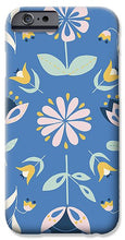 Load image into Gallery viewer, Folk Flower Pattern in Blue - Phone Case