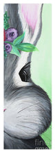 Load image into Gallery viewer, Grey Easter Bunny with Flowers - Yoga Mat
