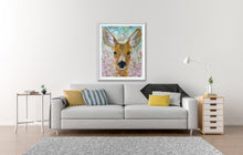 Load image into Gallery viewer, Giclee fine art print of original deer oil painting "Enchanted Meadow"