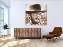 Load image into Gallery viewer, original - Man with No Name - FREE SHIPPING Clint Eastwood painting, The good, the bad, the ugly