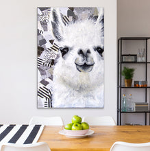 Load image into Gallery viewer, Origial Mr. Llama oil painting wall art canvas