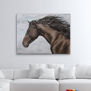 Original Horse oil painting "Chester" canvas