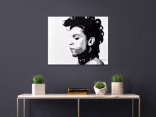 Load image into Gallery viewer, Prince original painting on canvas black and white