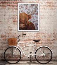 Load image into Gallery viewer, Giclee fine art print of "Harry" the Highland Cow
