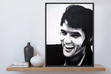 Load image into Gallery viewer, fine art print of original acrylic painting "Young Elvis"