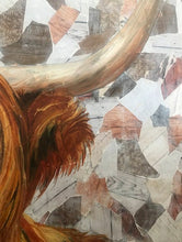Load image into Gallery viewer, Original Highland Cow "Harry" oil painting by ashley lane