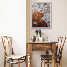 Load image into Gallery viewer, Giclee fine art print of "Harry" the Highland Cow
