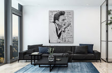 Load image into Gallery viewer, original oil painting of Johnny Cash named &quot;Love Letter&quot; by Ashley Lane
