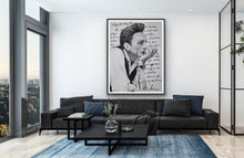 Load image into Gallery viewer, giclee fine art print of original oil painting of Johnny Cash "Love Letter" to June