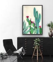 Load image into Gallery viewer, giclee fine art print of original resin art painting by ashley lane "Desert Calm"