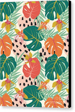 Load image into Gallery viewer, Jungle Floral Pattern - Canvas Print