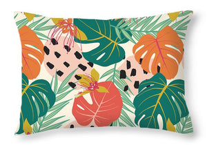 Jungle Floral Pattern  - Throw Pillow