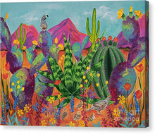 Load image into Gallery viewer, Quail Family Outing - Canvas Print