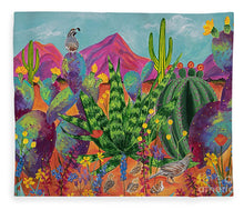 Load image into Gallery viewer, Quail Family Outing - Blanket