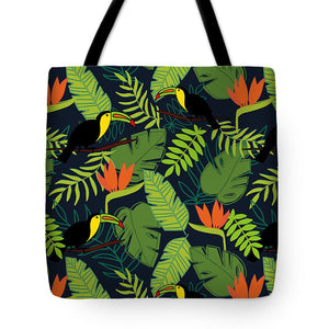 Toucan Jungle Pattern - Tote Bag