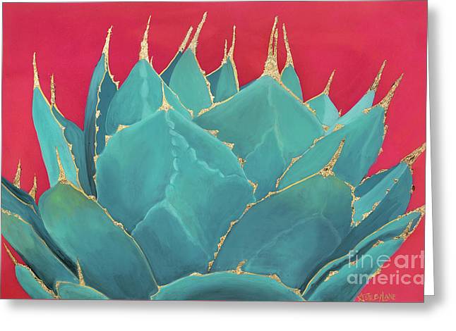 Turquoise Fire - Greeting Card