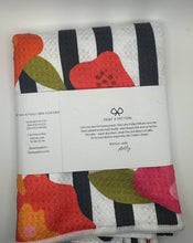 Load image into Gallery viewer, Floral Stripe Dalmatian Print Double Microfiber Kitchen Towel
