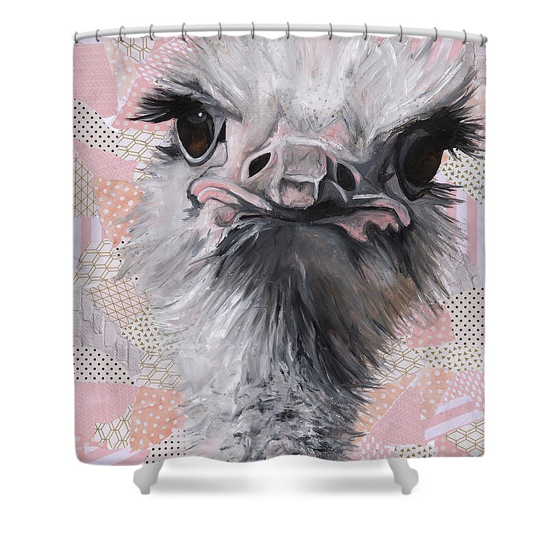Fuzzy and Fierce - Shower Curtain