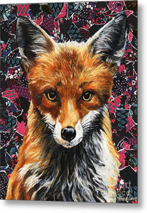 Mrs. Fox - Metal Print