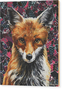 Mrs. Fox - Wood Print