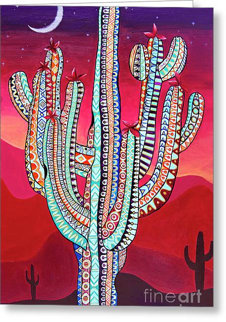 Saguaro Sunset - Greeting Card