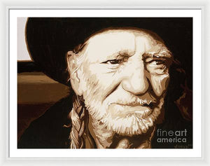 Willie nelson - Framed Print