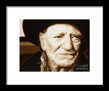 Load image into Gallery viewer, Willie nelson - Framed Print
