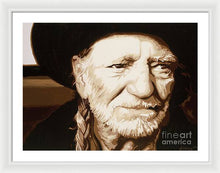 Load image into Gallery viewer, Willie nelson - Framed Print

