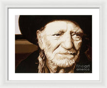 Load image into Gallery viewer, Willie nelson - Framed Print
