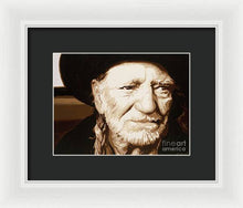 Load image into Gallery viewer, Willie nelson - Framed Print
