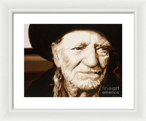 Willie nelson - Framed Print