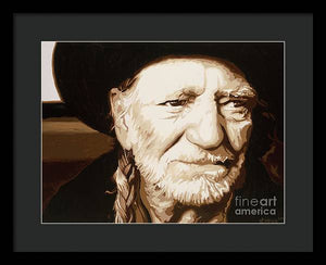 Willie nelson - Framed Print
