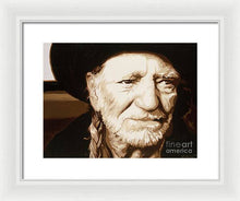 Load image into Gallery viewer, Willie nelson - Framed Print
