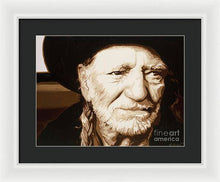 Load image into Gallery viewer, Willie nelson - Framed Print
