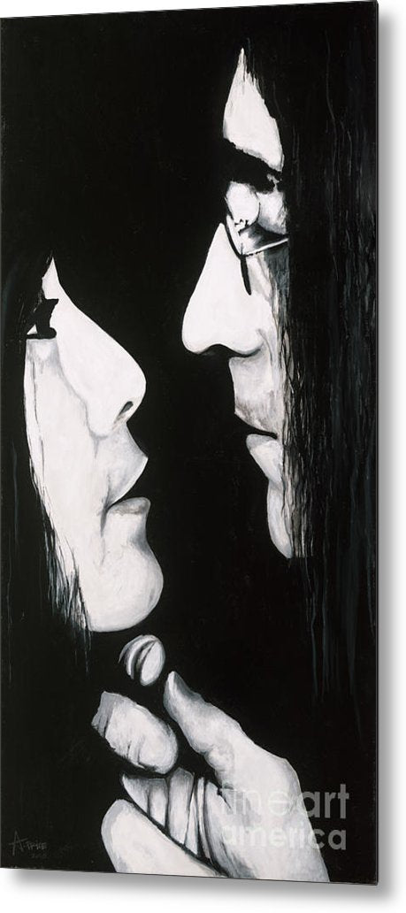 Lennon and Yoko - Metal Print