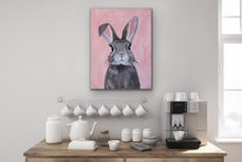 Load image into Gallery viewer, Sweetie - Cottontail Bunny Portrait Original Oil Painting
