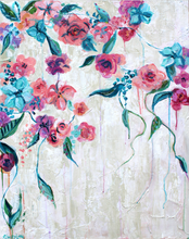 Load image into Gallery viewer, Delicately Divine - Abstract  impressionist Floral original painting

