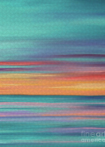 Abundance blue and orange ocean sunset - Puzzle
